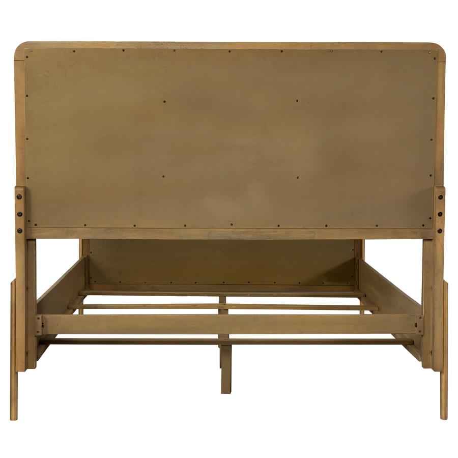 Arini Rattan California King Panel Bed Sand Wash and Natural