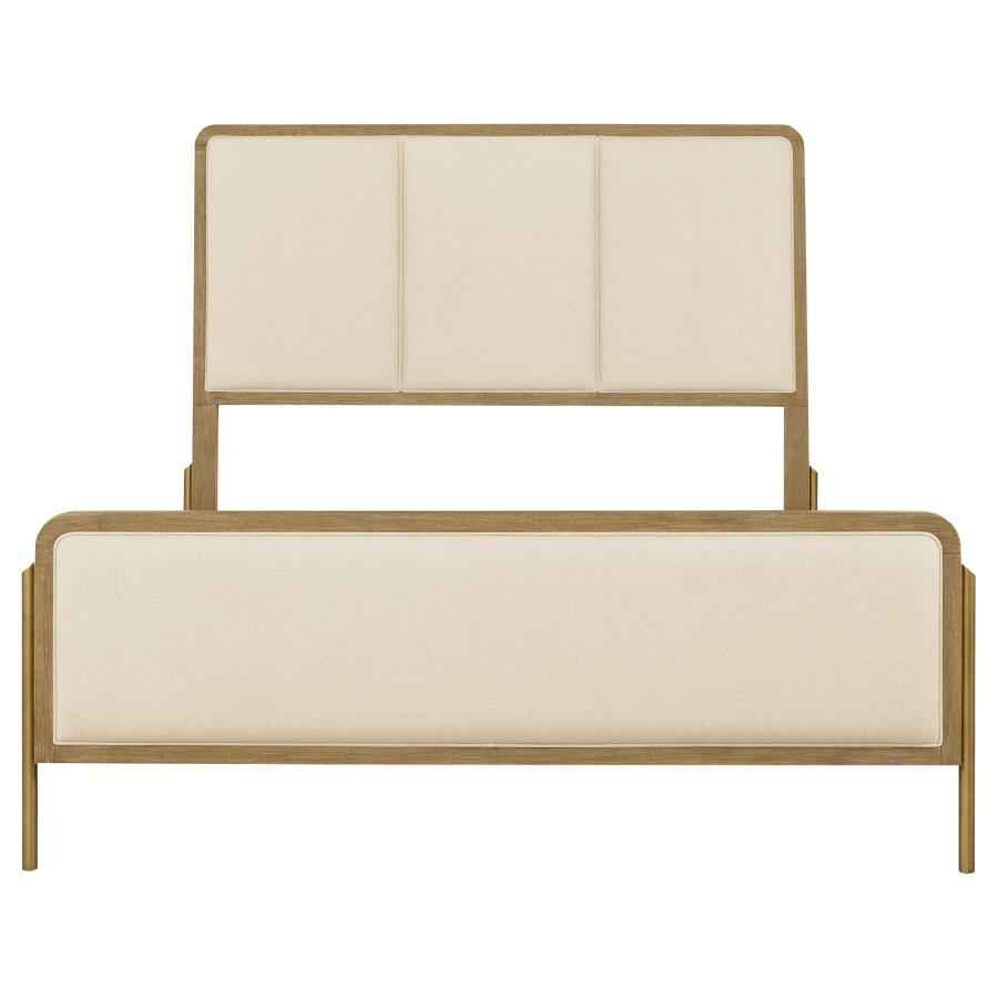 Arini 56-inch California King Panel Bed Cream and Sand Wash
