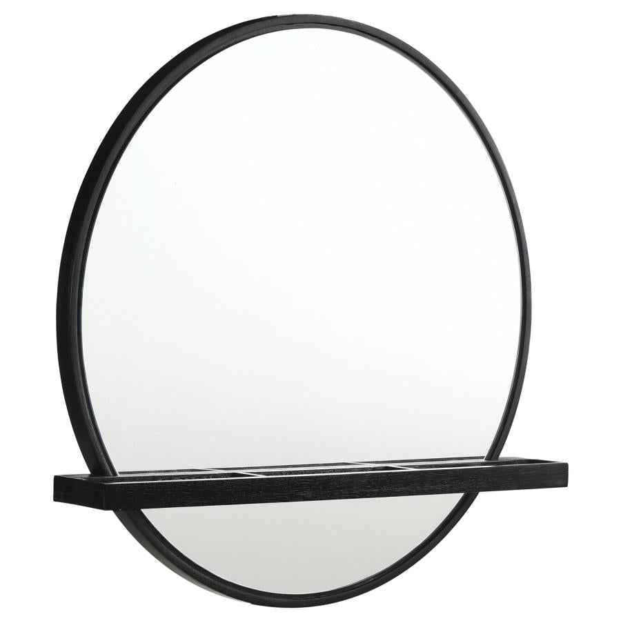 Arini 2-piece Makeup Vanity Table and Mirror Set Black