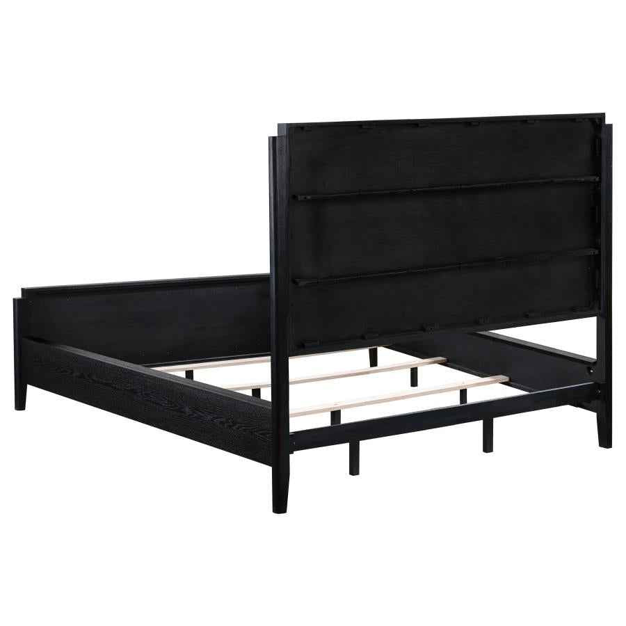 Brookmead 60-inch Upholstered California King Bed Black