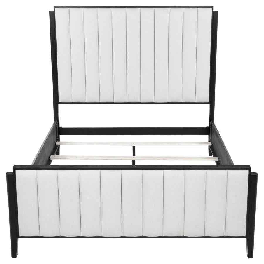 Brookmead 60-inch Upholstered Queen Bed Black