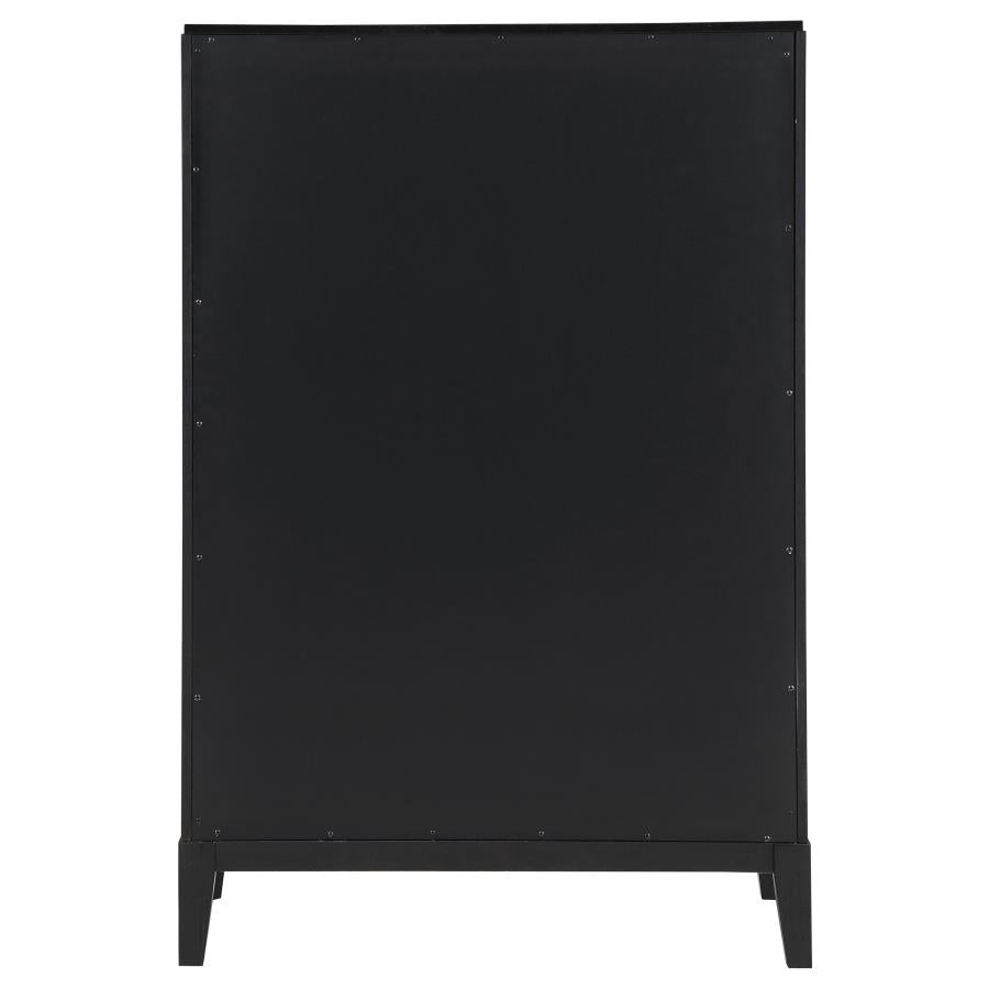 Brookmead 5-drawer Bedroom Chest Black - Home & Sleep Outlet