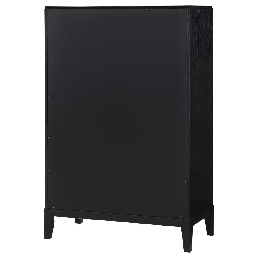 Brookmead 5-drawer Bedroom Chest Black - Home & Sleep Outlet
