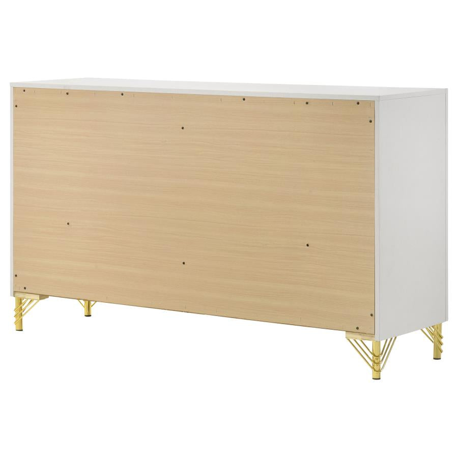 Lucia 6-drawer Dresser Cabinet White - Home & Sleep Outlet