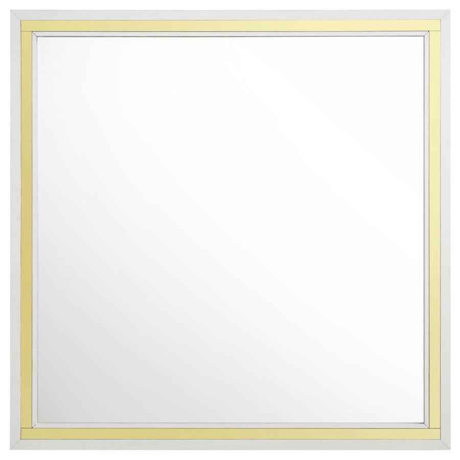 Lucia Dresser Mirror White - Home & Sleep Outlet