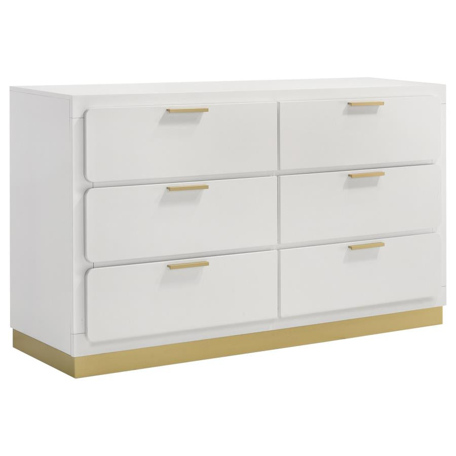 Caraway 4-piece Eastern King Bedroom Set White - Home & Sleep Outlet