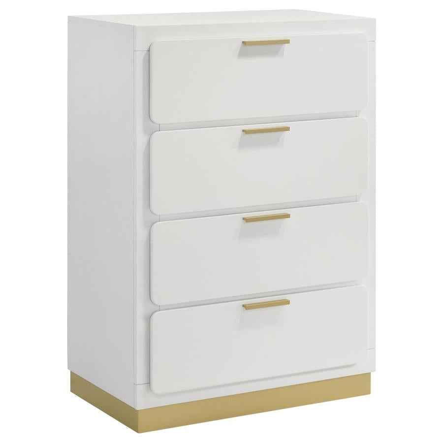 Caraway 4-drawer Bedroom Chest White - Home & Sleep Outlet