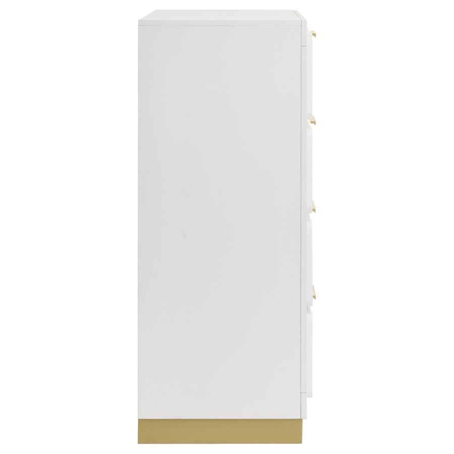 Caraway 4-drawer Bedroom Chest White - Home & Sleep Outlet