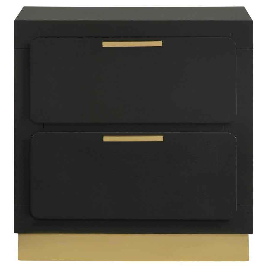 Caraway 2-drawer Nightstand Black - Home & Sleep Outlet