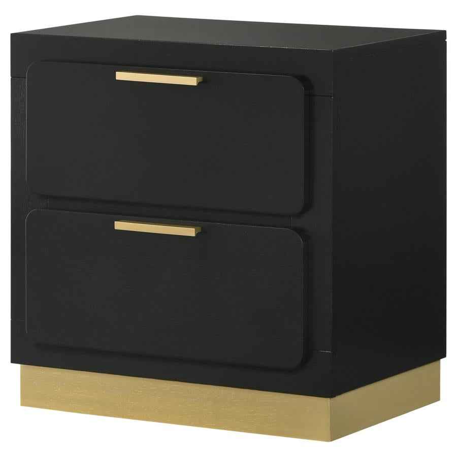 Caraway 2-drawer Nightstand Black - Home & Sleep Outlet