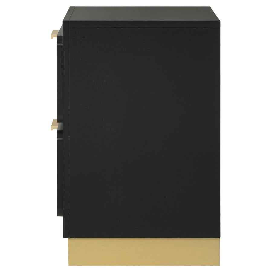 Caraway 2-drawer Nightstand Black - Home & Sleep Outlet
