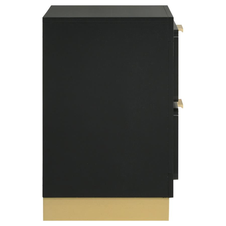 Caraway 2-drawer Nightstand Black - Home & Sleep Outlet