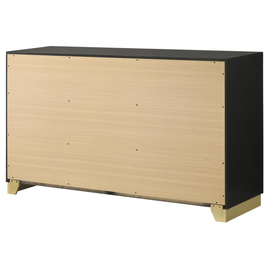Caraway 6-drawer Dresser Black - Home & Sleep Outlet