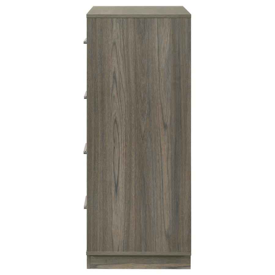Fenwick 4-drawer Chest of Drawers Grey Oak