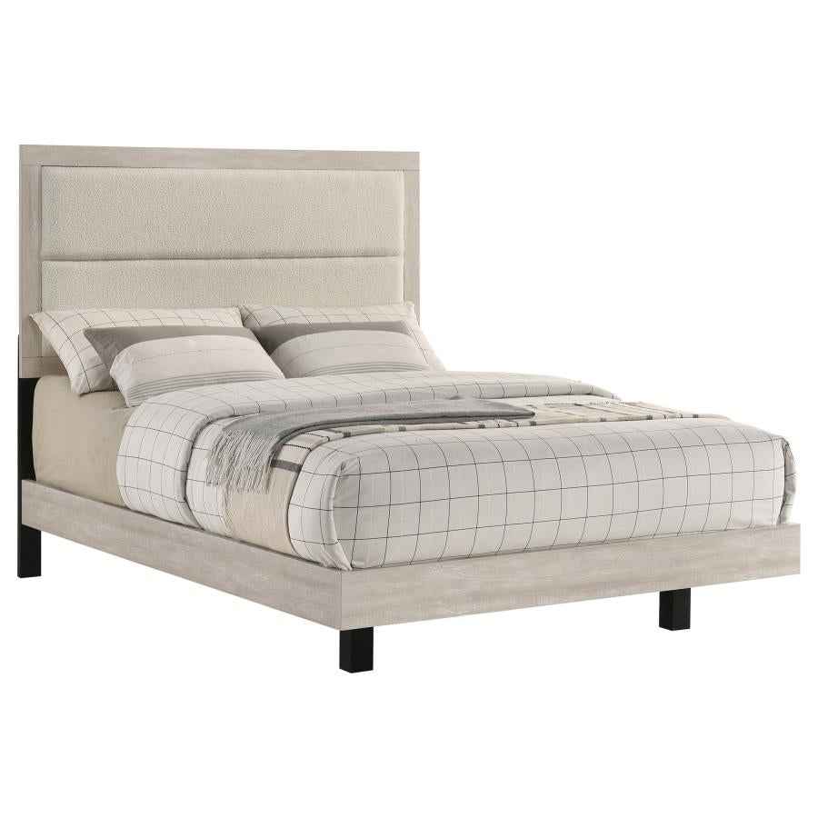 Trenton 54-inch Wood Full Panel Bed Rustic Cream - Home & Sleep Outlet