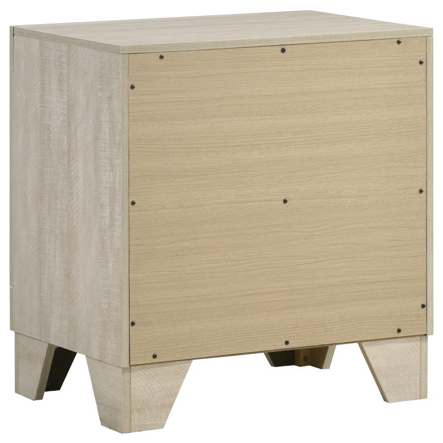 Trenton 2-drawer Nightstand Bedside Table Rustic Cream - Home & Sleep Outlet