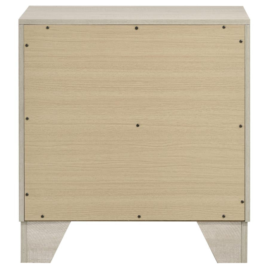 Trenton 2-drawer Nightstand Bedside Table Rustic Cream - Home & Sleep Outlet