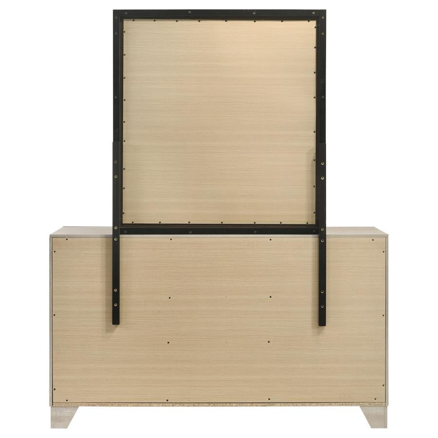 Trenton 6-drawer Bedroom Dresser With Mirror Rustic Cream - Home & Sleep Outlet