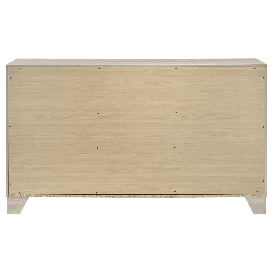 Trenton 6-drawer Bedroom Dresser Rustic Cream - Home & Sleep Outlet