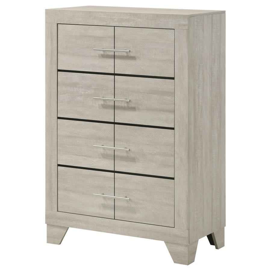 Trenton 4-drawer Bedroom Chest of Drawers Rustic Cream - Home & Sleep Outlet