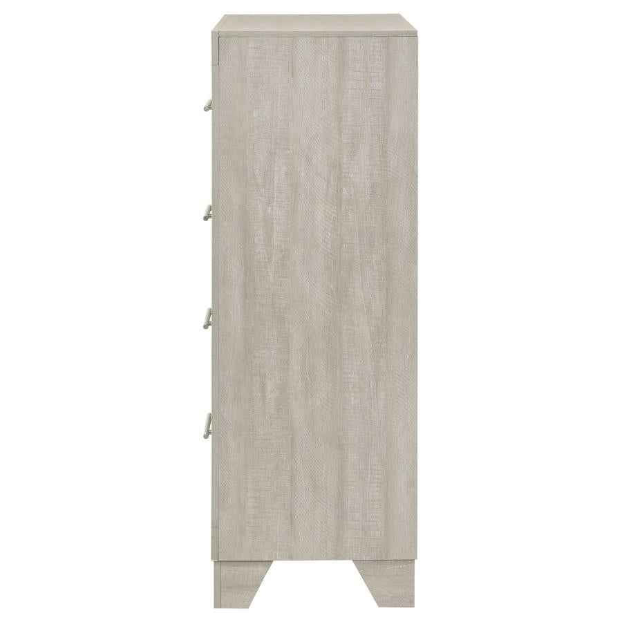 Trenton 4-drawer Bedroom Chest of Drawers Rustic Cream - Home & Sleep Outlet
