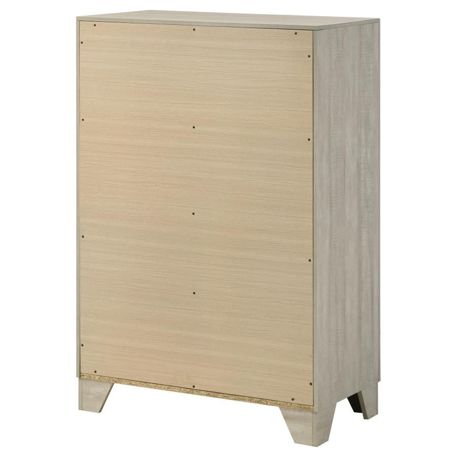 Trenton 4-drawer Bedroom Chest of Drawers Rustic Cream - Home & Sleep Outlet