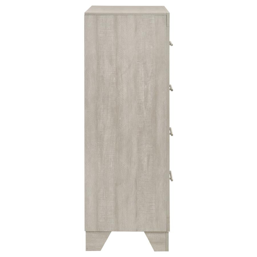 Trenton 4-drawer Bedroom Chest of Drawers Rustic Cream - Home & Sleep Outlet