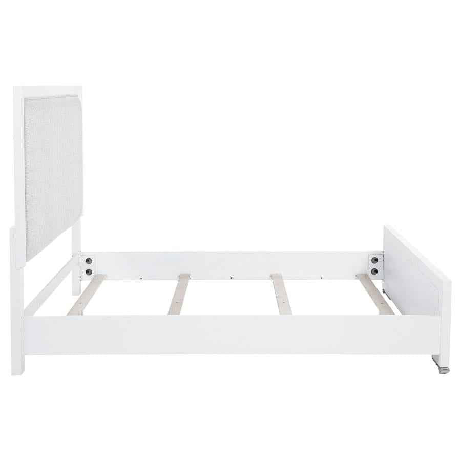 Gracemont 57-inch Queen Panel Bed Grey and White - Home & Sleep Outlet