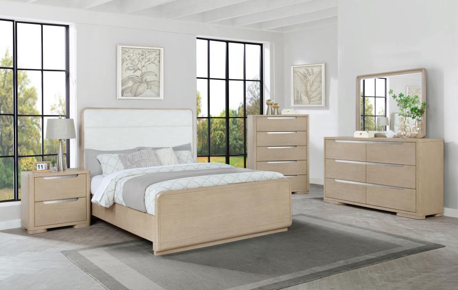 Ladera 56-inch Eastern King Panel Bed Light Elm - Home & Sleep Outlet