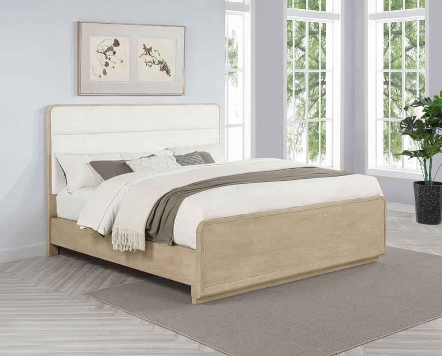 Ladera 56-inch California King Panel Bed Light Elm - Home & Sleep Outlet