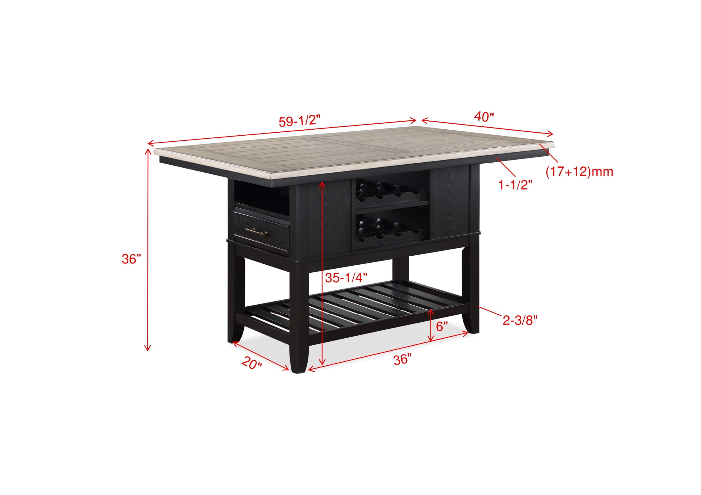 FREY 2716-5P (6-Piece Counter Dining Set)