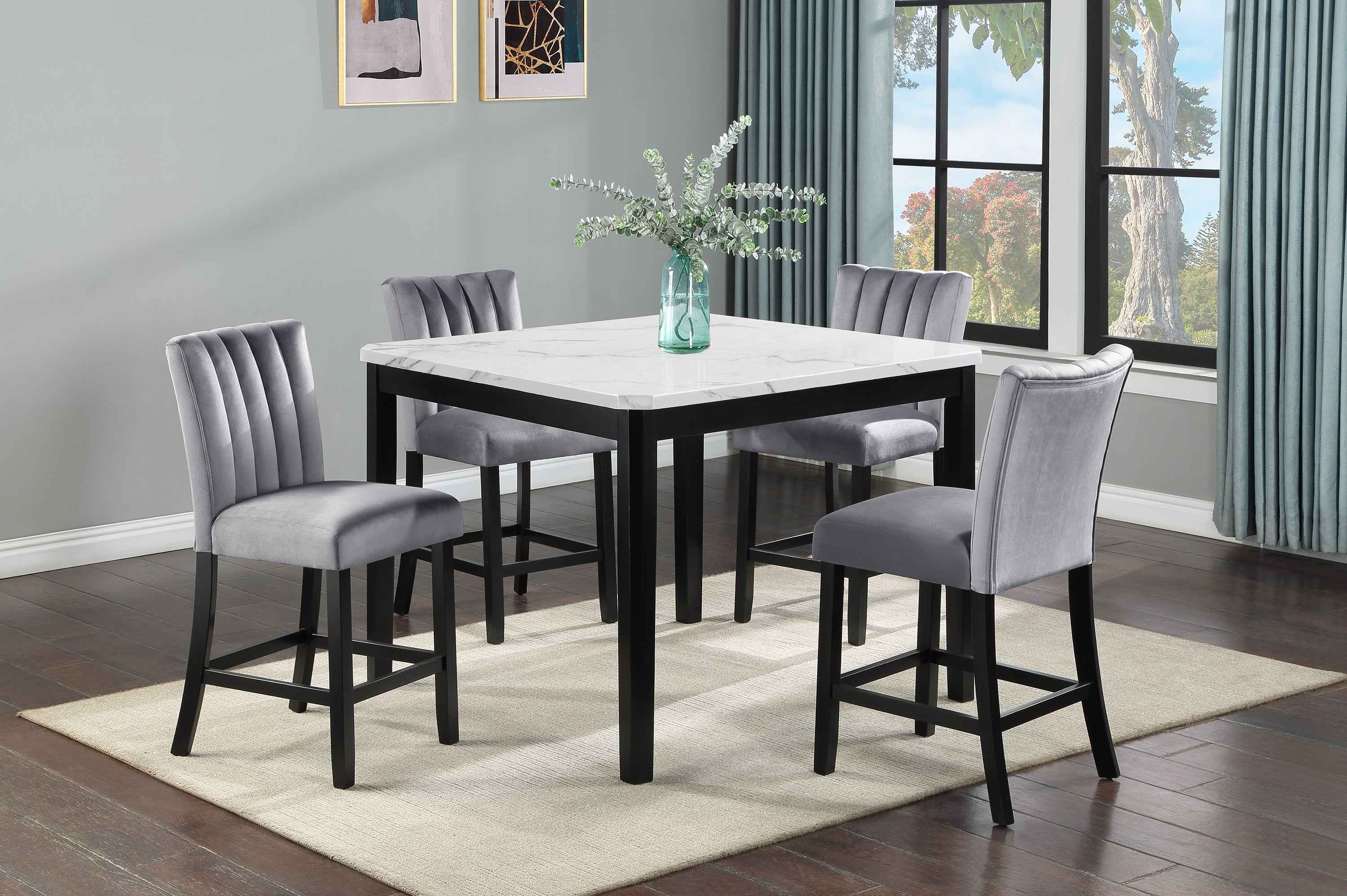 PASCAL 2724-5P (5-Piece Counter Dining Set)