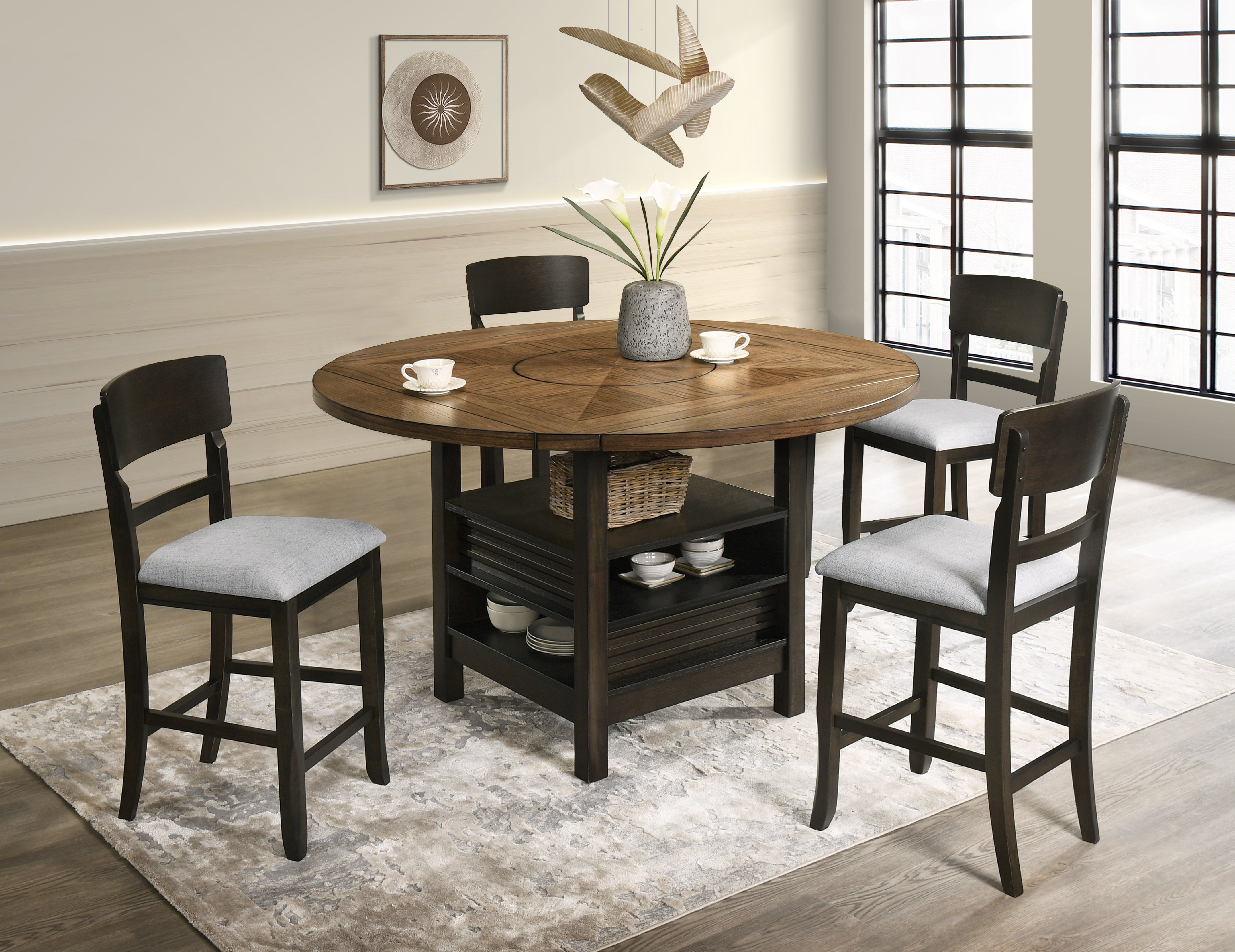 OAKLY 2848-5P (6-Piece Counter Dining Set)