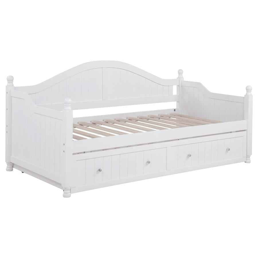 Julie Ann Wood Twin Daybed with Trundle White