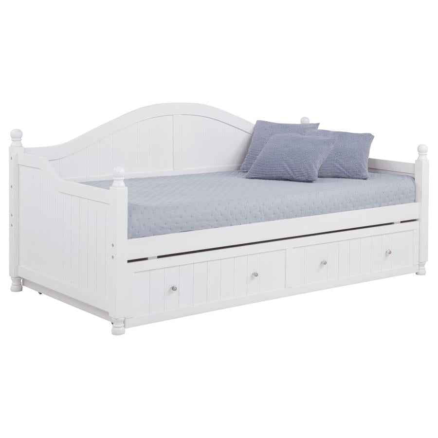 Julie Ann Wood Twin Daybed with Trundle White