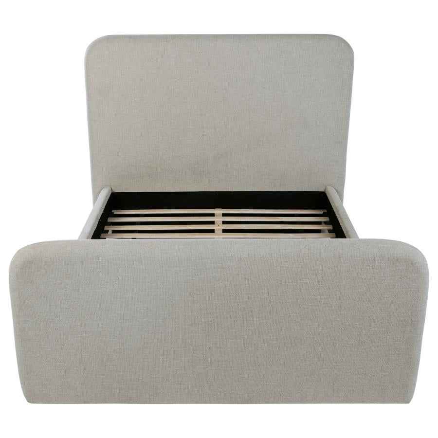 Wren Upholstered Queen Panel Bed Grey