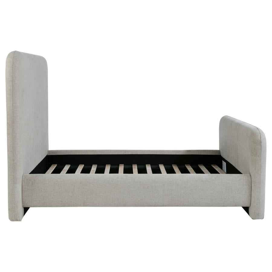 Wren Upholstered Queen Panel Bed Grey