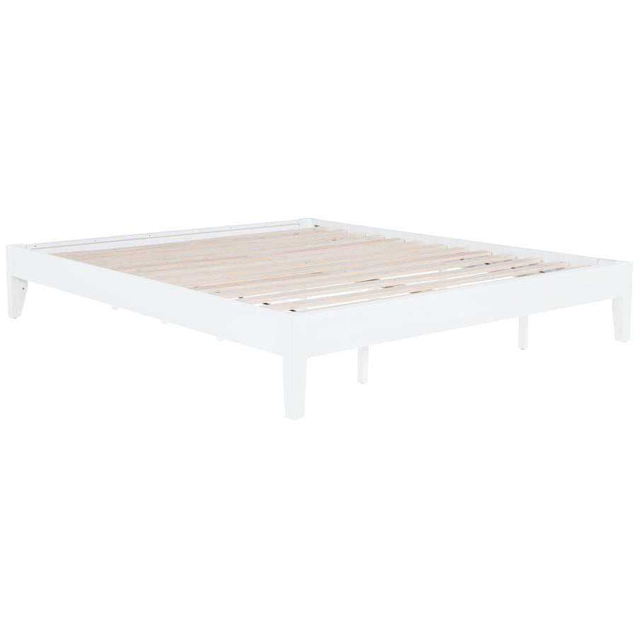 Hounslow Eastern King Universal Platform Bed White - Home & Sleep Outlet