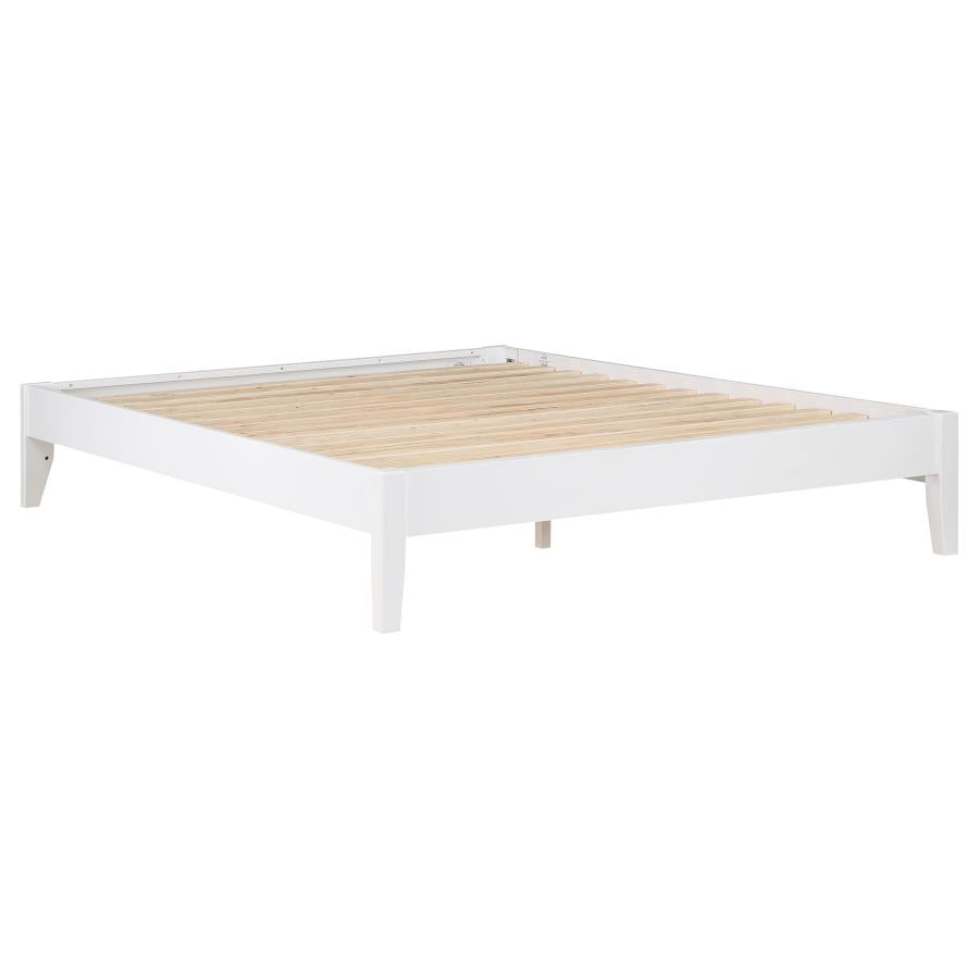 Hounslow Queen Universal Platform Bed White - Home & Sleep Outlet