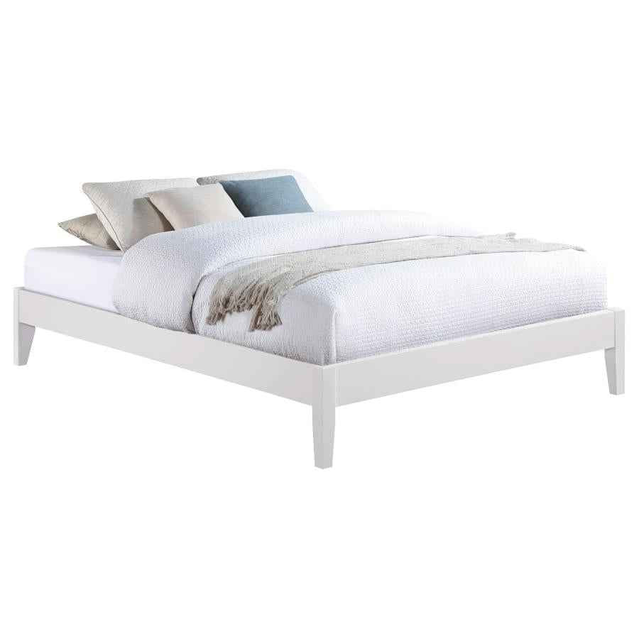 Hounslow Queen Universal Platform Bed White - Home & Sleep Outlet