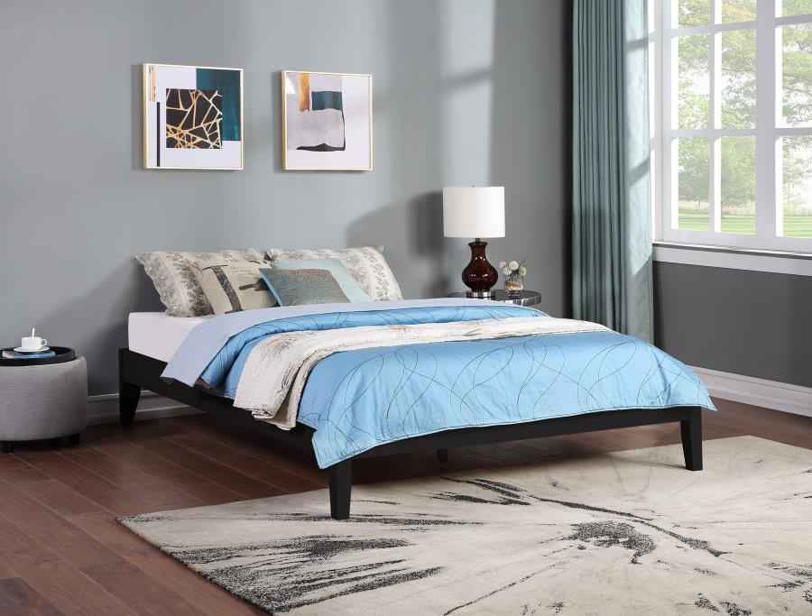 Hounslow Queen Universal Platform Bed Black - Home & Sleep Outlet