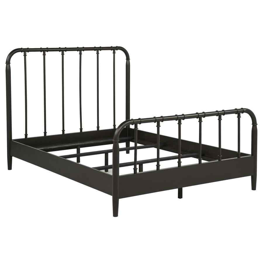 Rocco All Wood Water Pipe Open Frame Full Bed Dark Bronze - Home & Sleep Outlet