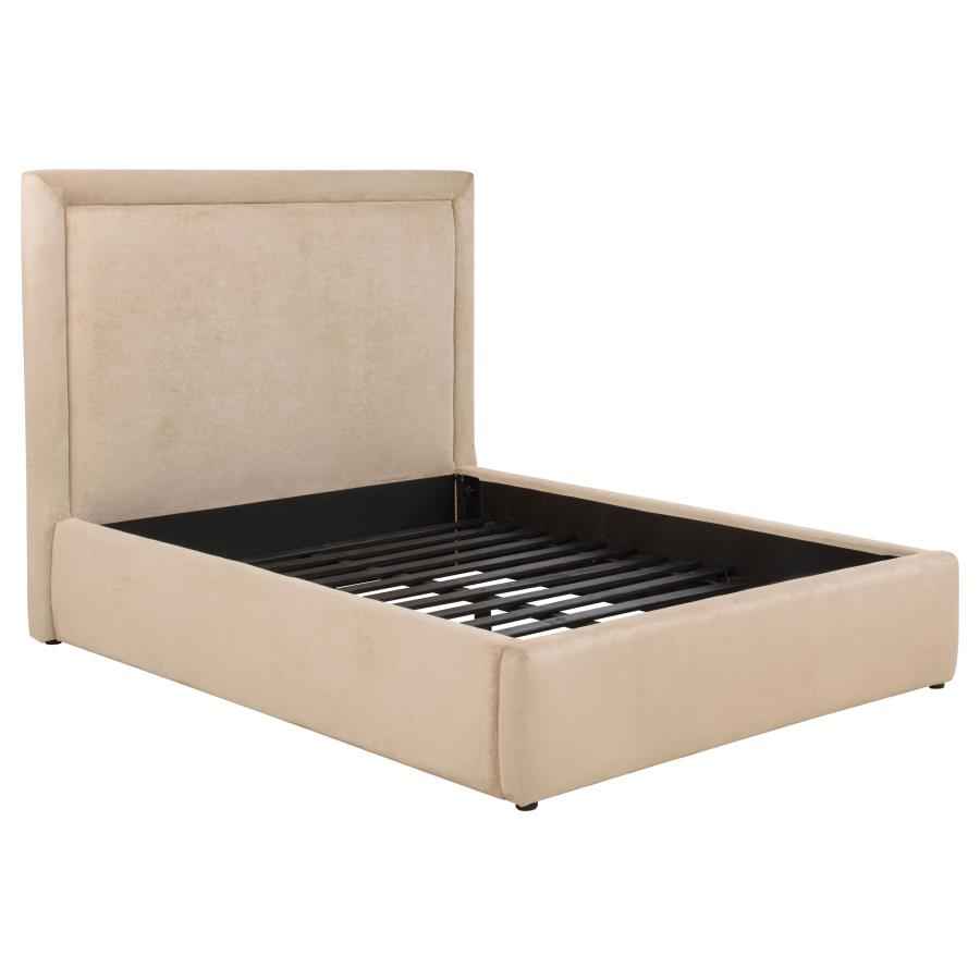 Lawson 54-inch Upholstered Full Platform Bed Light Saddle
