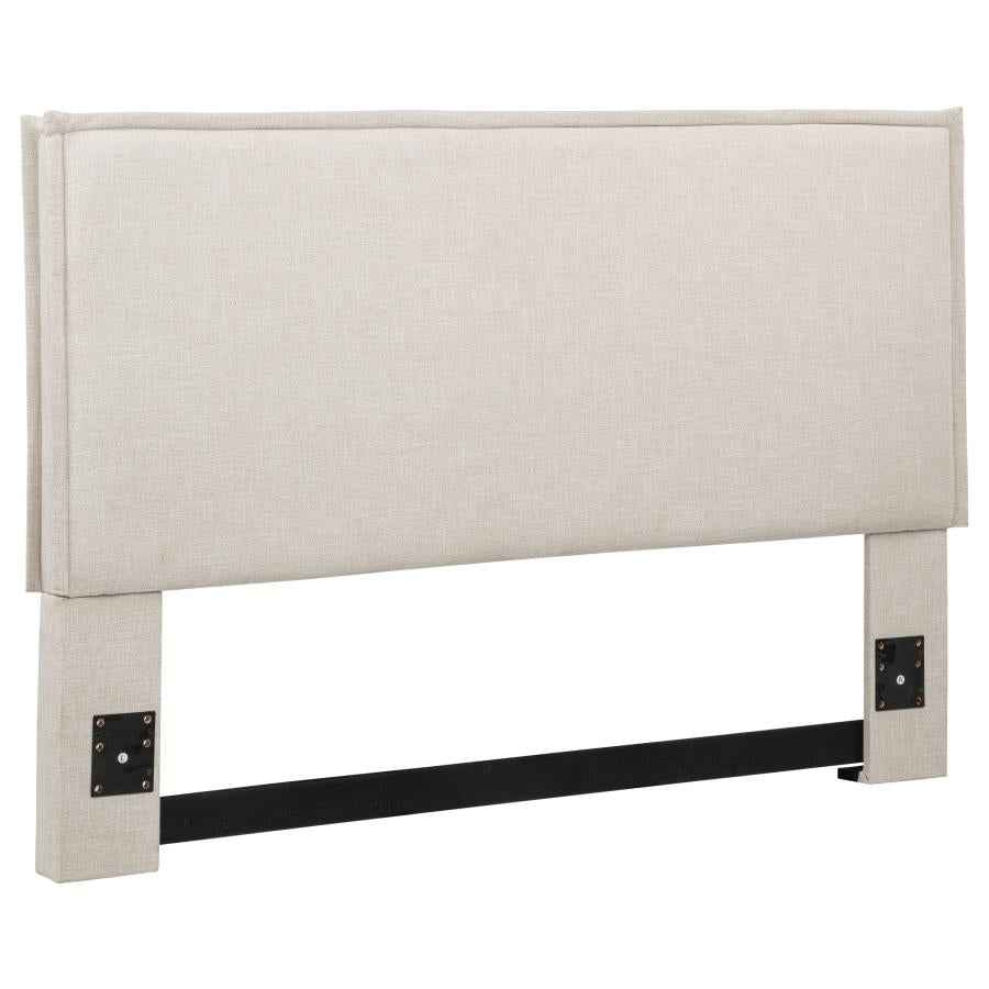 Izzy Upholstered Queen or Full Panel Headboard Sand
