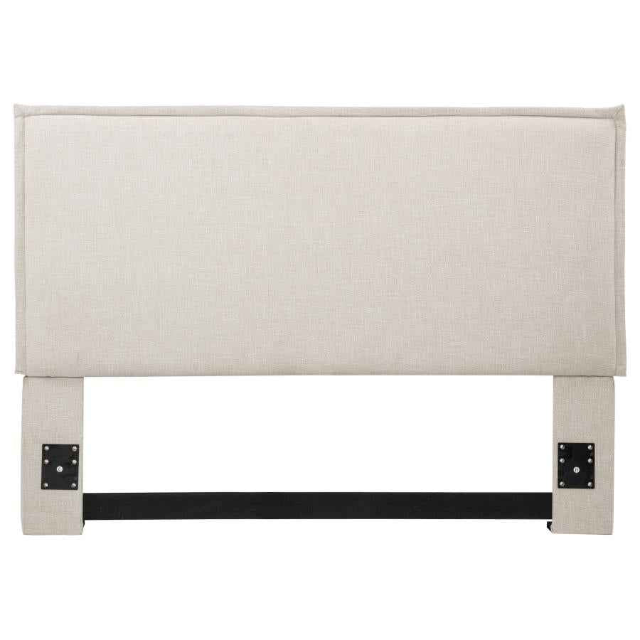 Izzy Upholstered Queen or Full Panel Headboard Sand