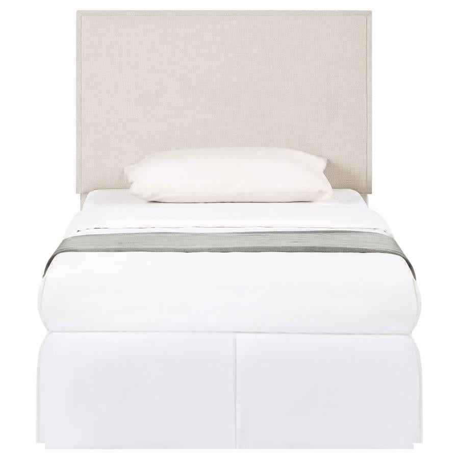 Izzy Upholstered Twin Panel Headboard Sand
