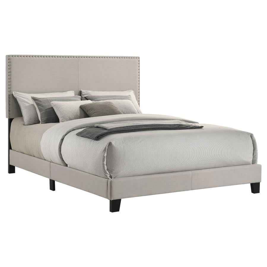 Boyd Upholstered Queen Panel Bed Ivory