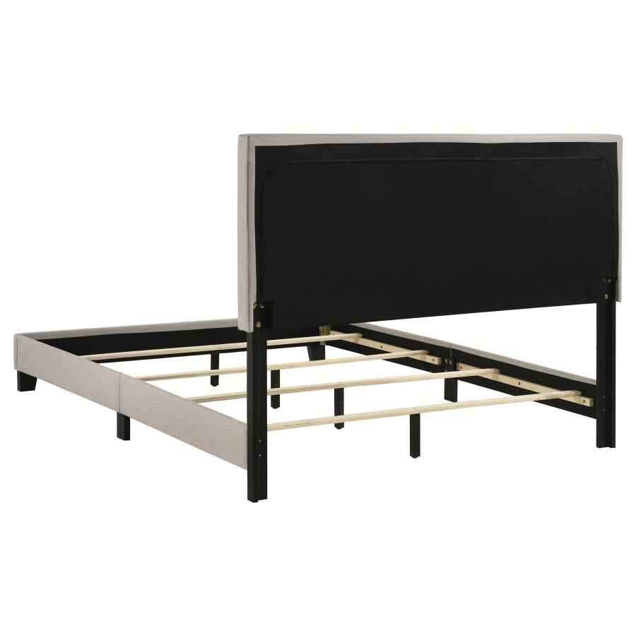 Boyd Upholstered Queen Panel Bed Ivory