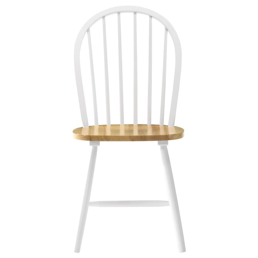 Allison 5-piece Round Drop Leaf Dining Table Set White - Home & Sleep Outlet