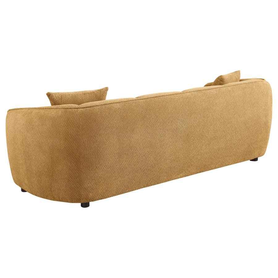 Aleisha 3-piece Fabric Upholstered Sofa Set Mustard Yellow